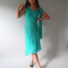 Load image into Gallery viewer, Turquoise Silk Gown

