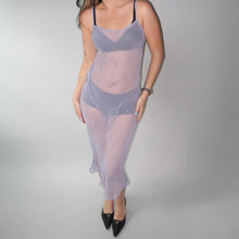 Load image into Gallery viewer, Lavender Sheer Midi Dress
